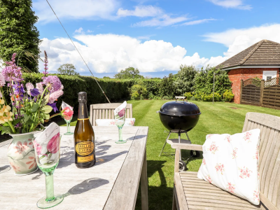 Garden with BBQ area